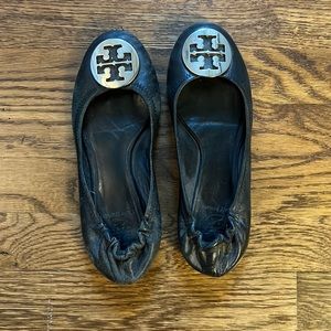 Tory Burch Black Flats size 7